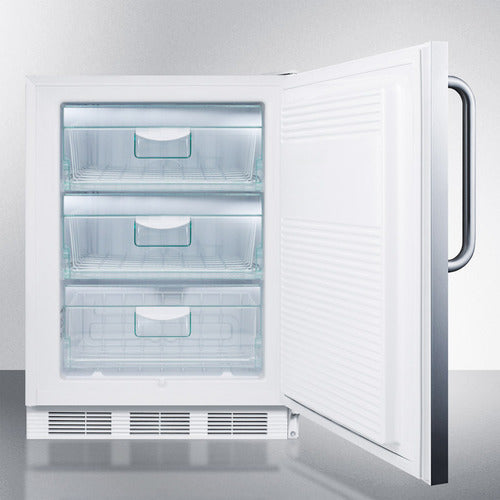 Accucold 24-Inch Wide Built-In All Freezer - VT65MLCSS - Perfect for Restaurants, Home Kitchens & Commercial Use