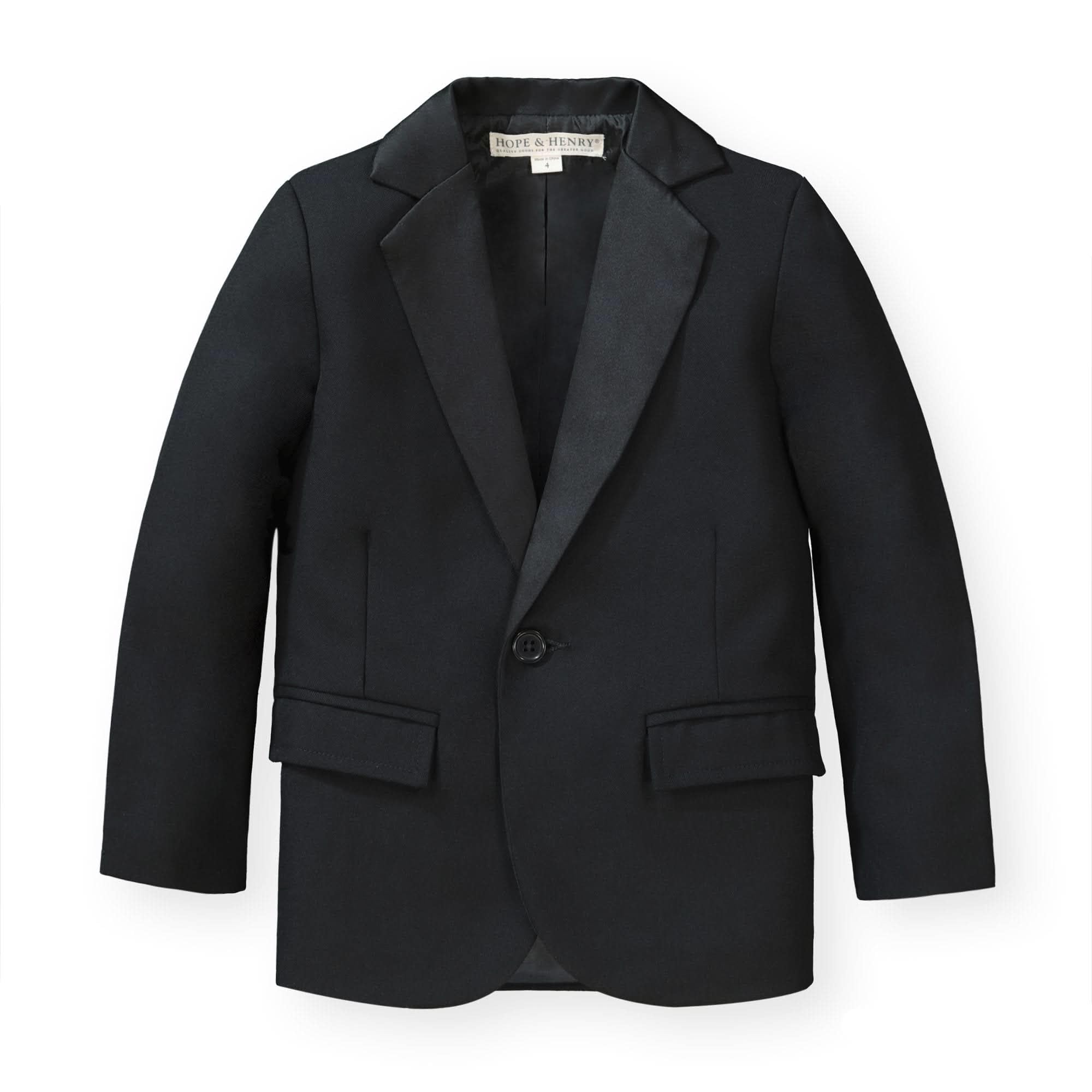 Hope & Henry Baby Boys' Tuxedo Jacket - Formal Suit Blazer for Infants & Toddlers - Perfect for Weddings, Christenings & Special Occasions