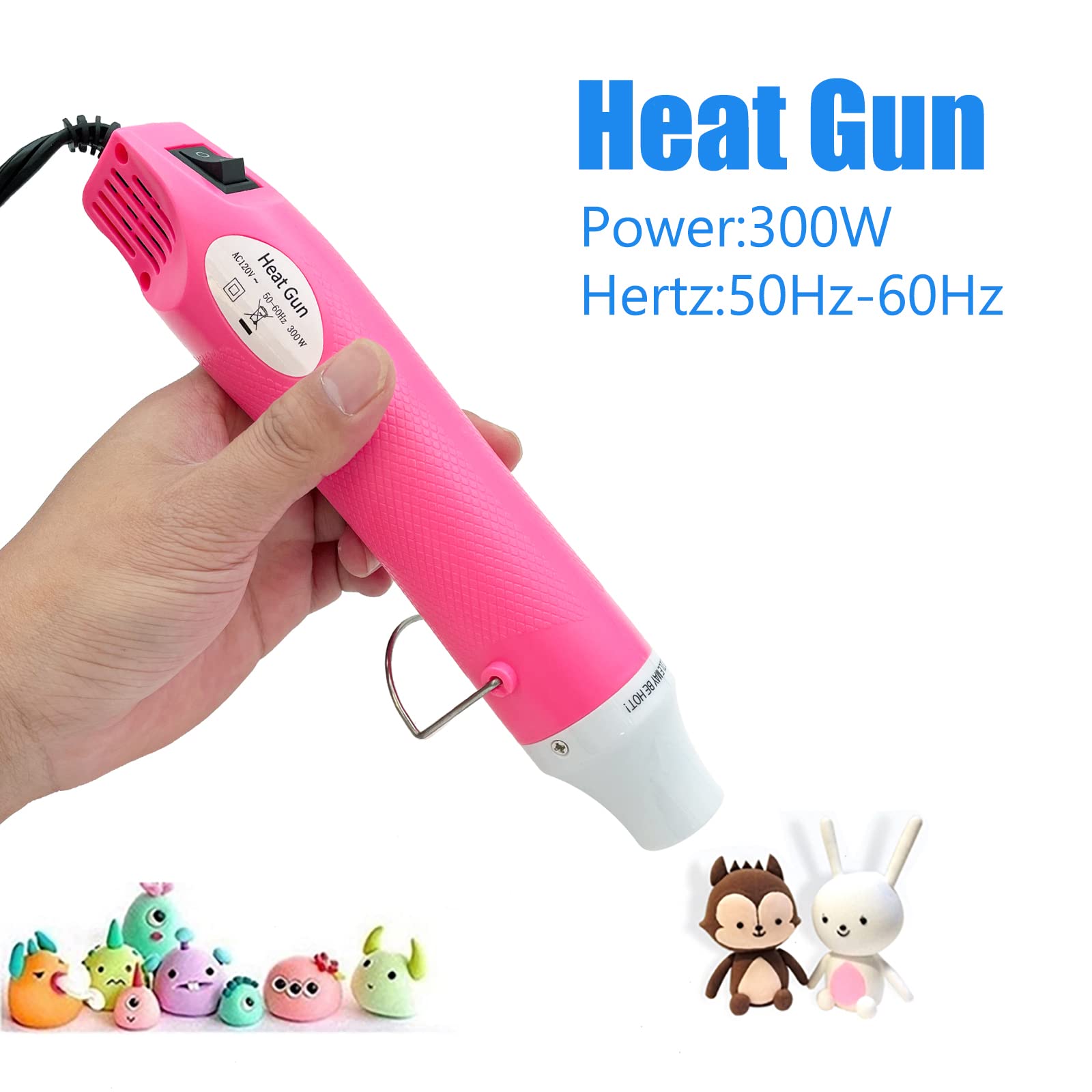 Mini Heat Gun - Portable Hot Air Gun Tool for DIY Crafts, Embossing, Shrink Wrapping, Paint Drying & More | Perfect for Home Projects, Art Creations & Professional Use