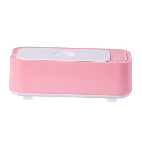 SM SunniMix Professional Ultrasonic Jewelry Cleaner 400ml - High Vibration Cleaning for Watches, Rings, Necklaces, Coins & Shaver Heads (White/Pink) | Perfect for Home Jewelry Care & Professional Cleaning Services