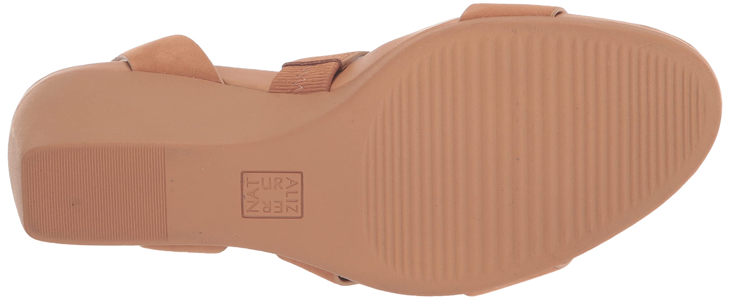 Naturalizer Women's Gen-N Ignite Double Strap Lightweight Wedge Sandal - Comfortable Nubuck Leather Casual Shoes for Women (Cookie Dough, Size 12W) | Perfect for Summer, Beach, Vacation & Everyday Wear