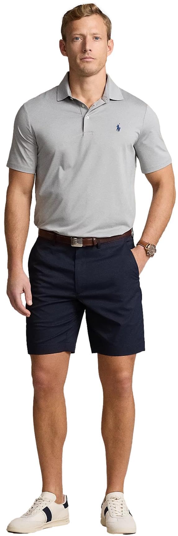 Ralph Lauren Men's Performance Polo Shirt - Moisture-Wicking, Breathable Golf & Casual Shirt for Work, Travel & Outdoor Activities