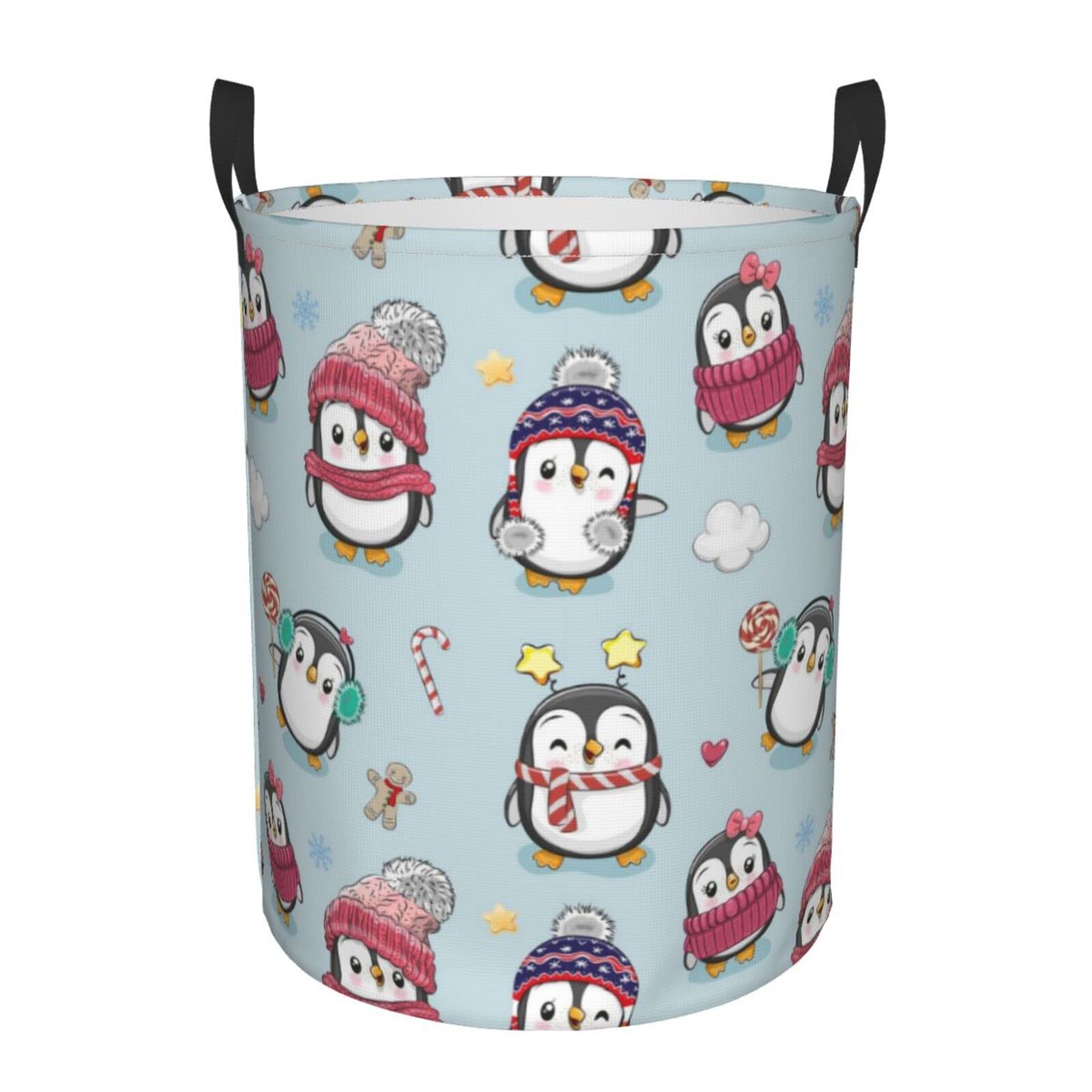 YINSING Collapsible Laundry Basket with Handle - Waterproof Fabric Hamper for Clothes, Toys & Storage - Foldable Medium Size Organizer Bin for Bathroom, Bedroom & Dorm Room - Perfect for Laundry, Closet Organization & Kids' Room