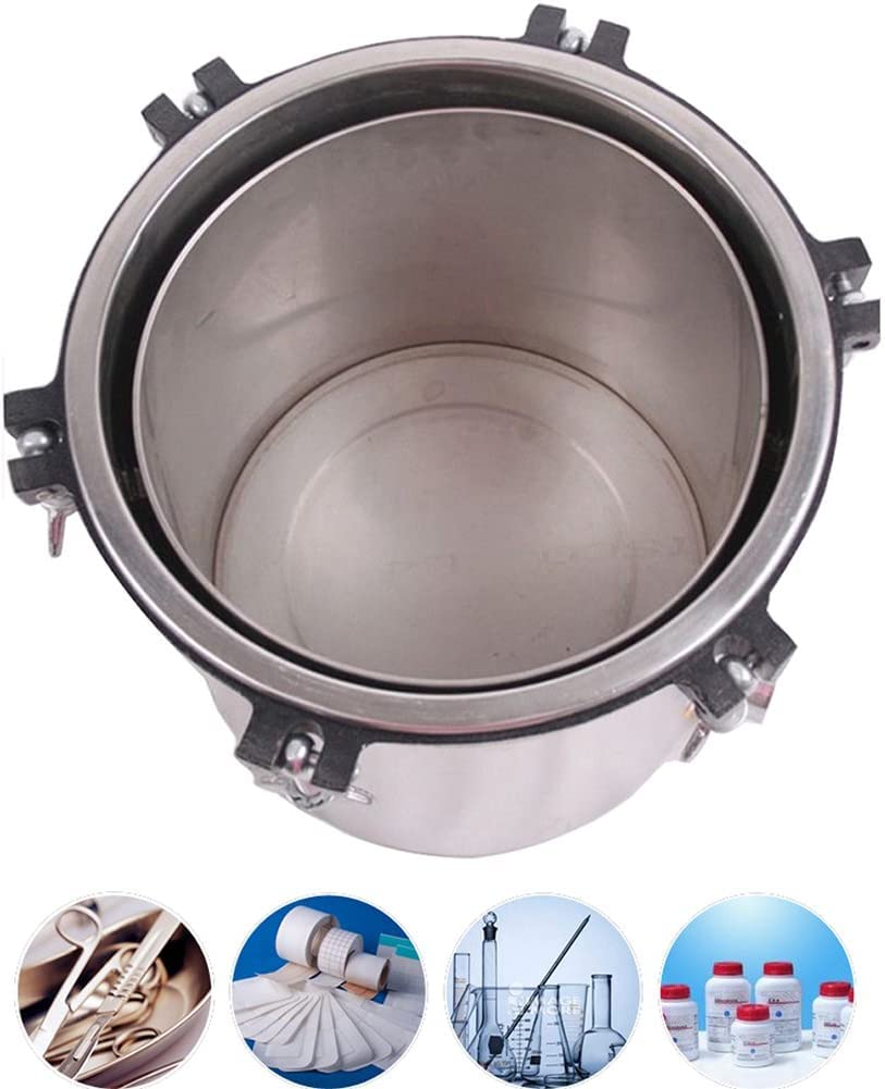 Electric Heated 4.7 Gallon (18L) Autoclave Steam Sterilizer - Stainless Steel Pressure Canner for Home Canning, Medical Equipment Sterilization & Lab Use