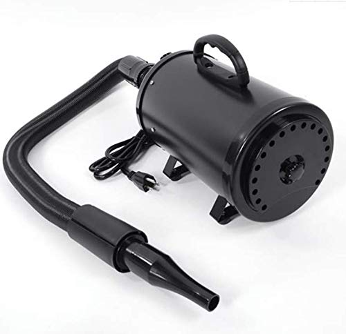 Professional Pet Hair Dryer for Dogs & Cats - Portable Grooming Blower with Quick Dry Technology | Ideal for Large & Small Breeds, Home & Professional Use | Perfect for Grooming Salons, Pet Owners & Travel (Black)