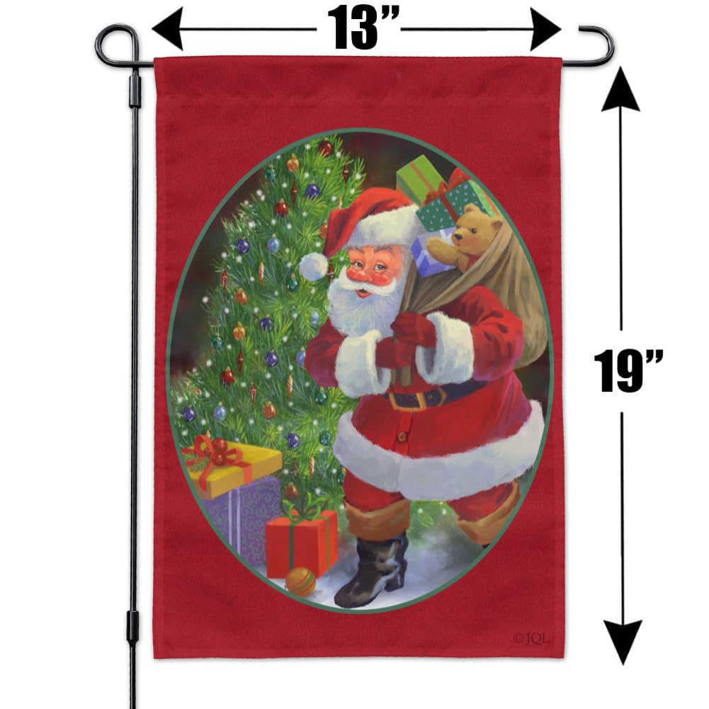 Santa Christmas Toy Bag - Holiday Decor for Tree, Garden & Yard - Perfect for Festive Outdoor & Indoor Decorations