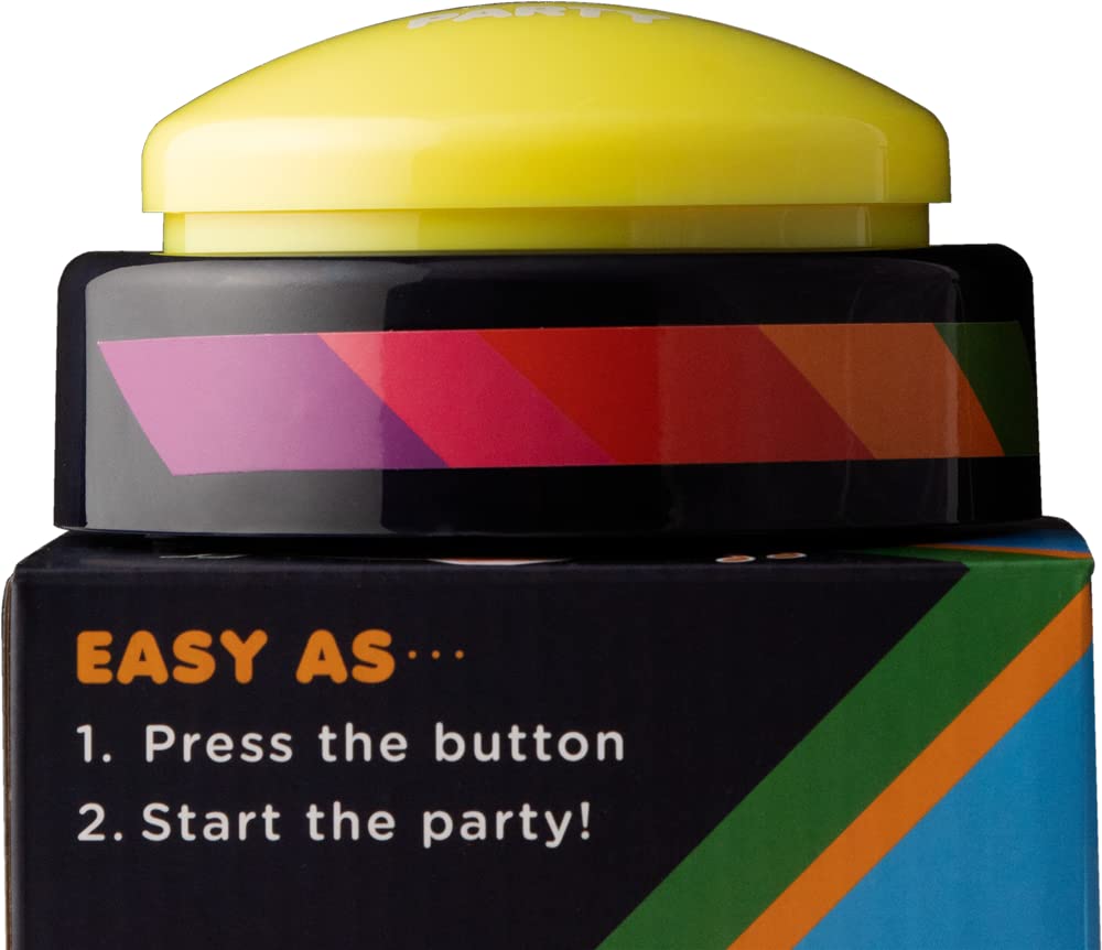 Pack of 8 Musical Dance Party Buttons - Fun Gag Gifts & Office Toys for Birthday Parties, Celebrations & Prank Gifts - Novelty Sound Buttons for Events, Work Desks & Surprise Gifts