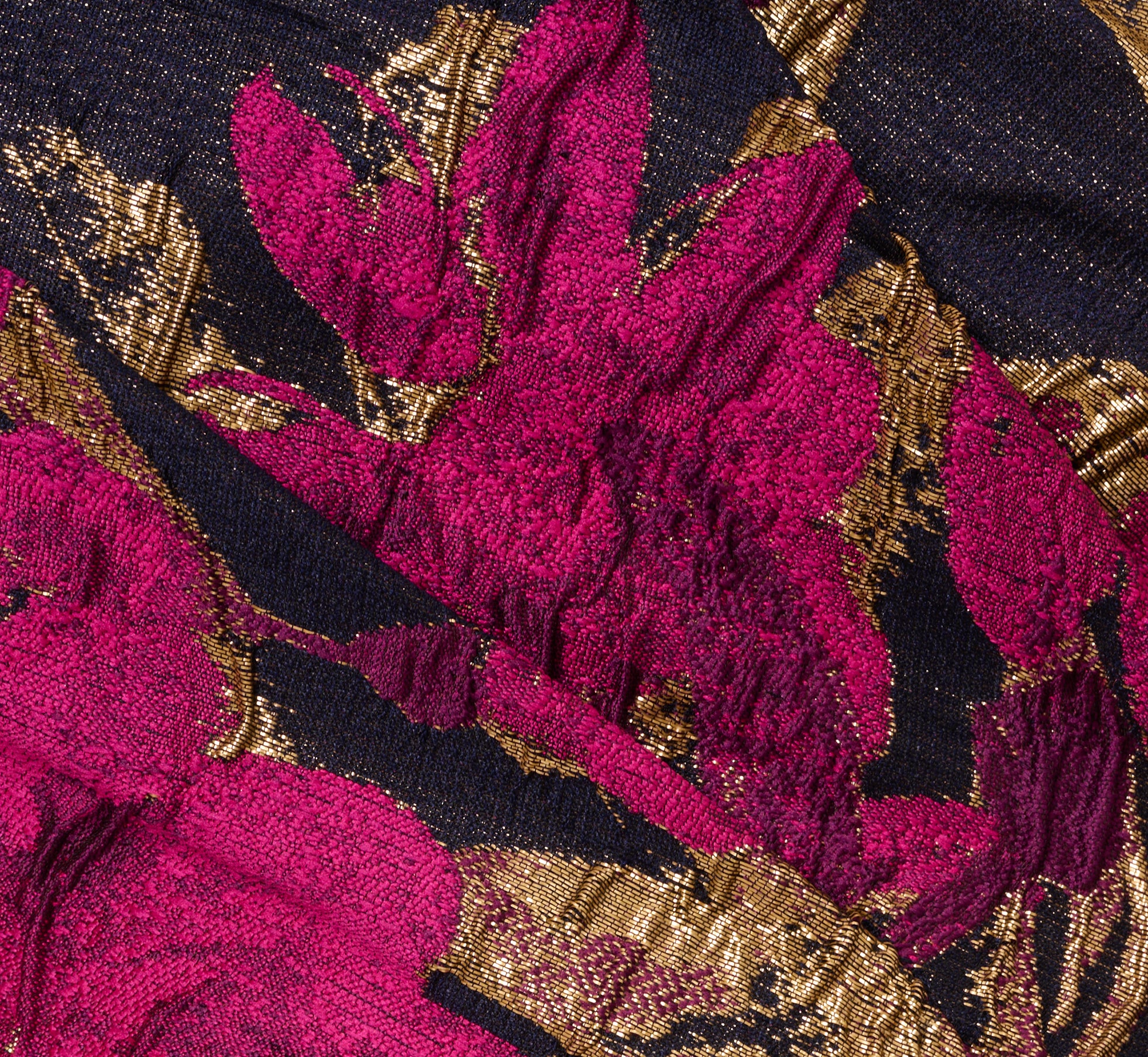 Elegant One Shoulder Jacquard Dress in Navy & Pink - Perfect for Cocktail Parties, Date Nights & Special Occasions