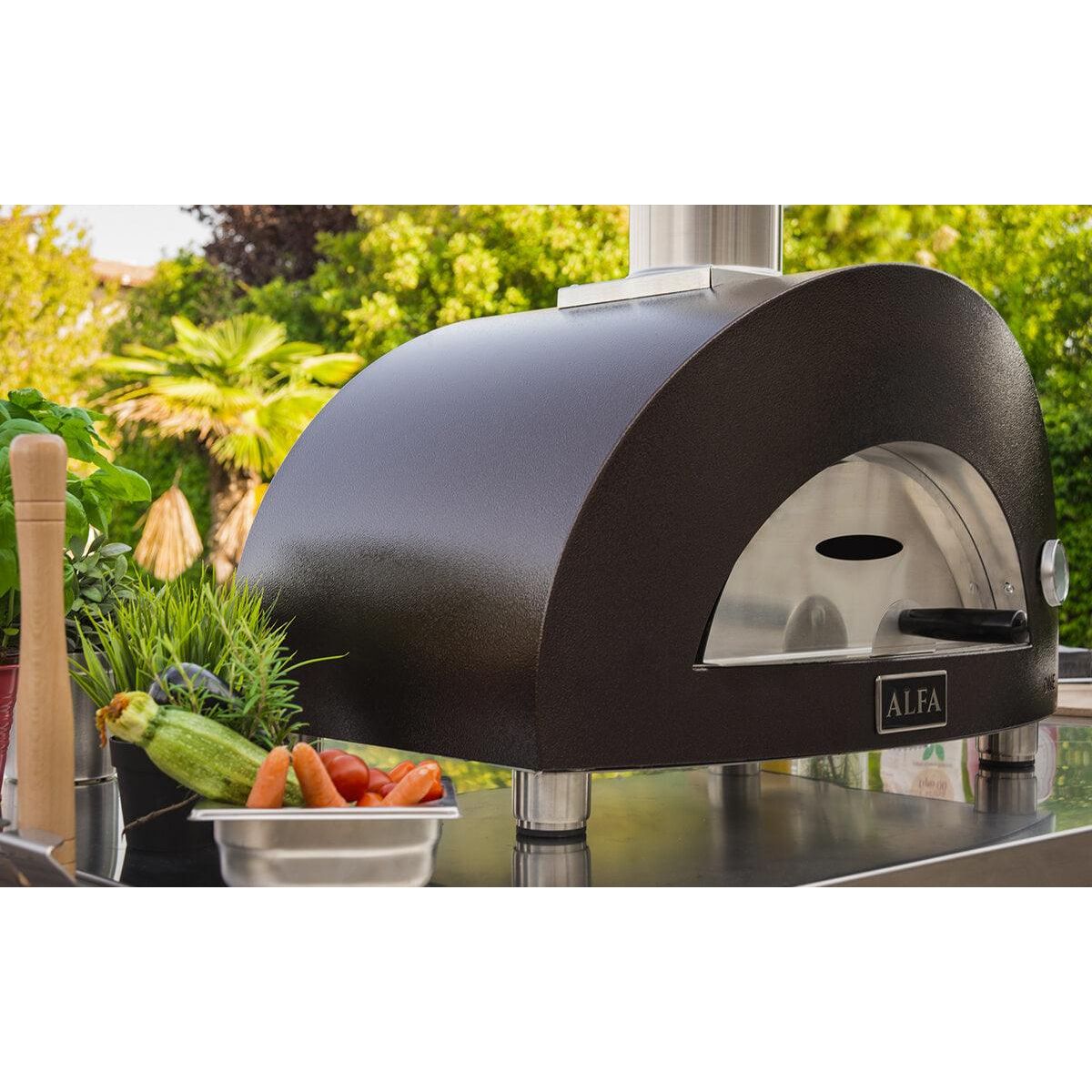 Alfa ONE Natural Gas Pizza Oven - FXONE GRAM U | Outdoor Pizza Maker for Backyard, Patio & Restaurant | Commercial & Home Use