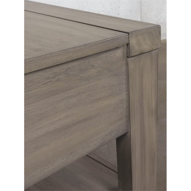 Riverside Furniture Riata Modern Contemporary Wood Coffee Table in Gray Wash - Stylish Living Room Centerpiece for Home Decor
