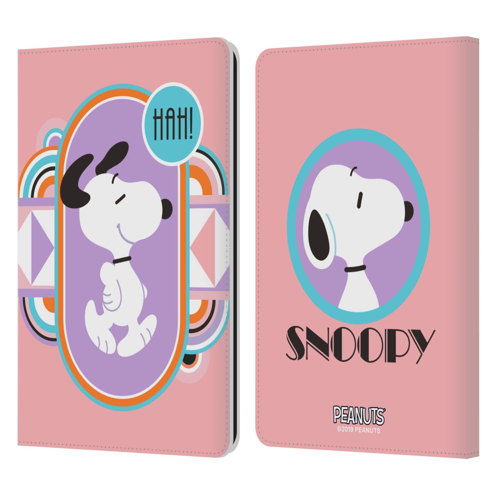 Officially Licensed Peanuts Pastels Snoopy Deco Dreams Leather Book Wallet Case Cover for Kindle Paperwhite 1/2/3 - Perfect for Reading & Travel Protection