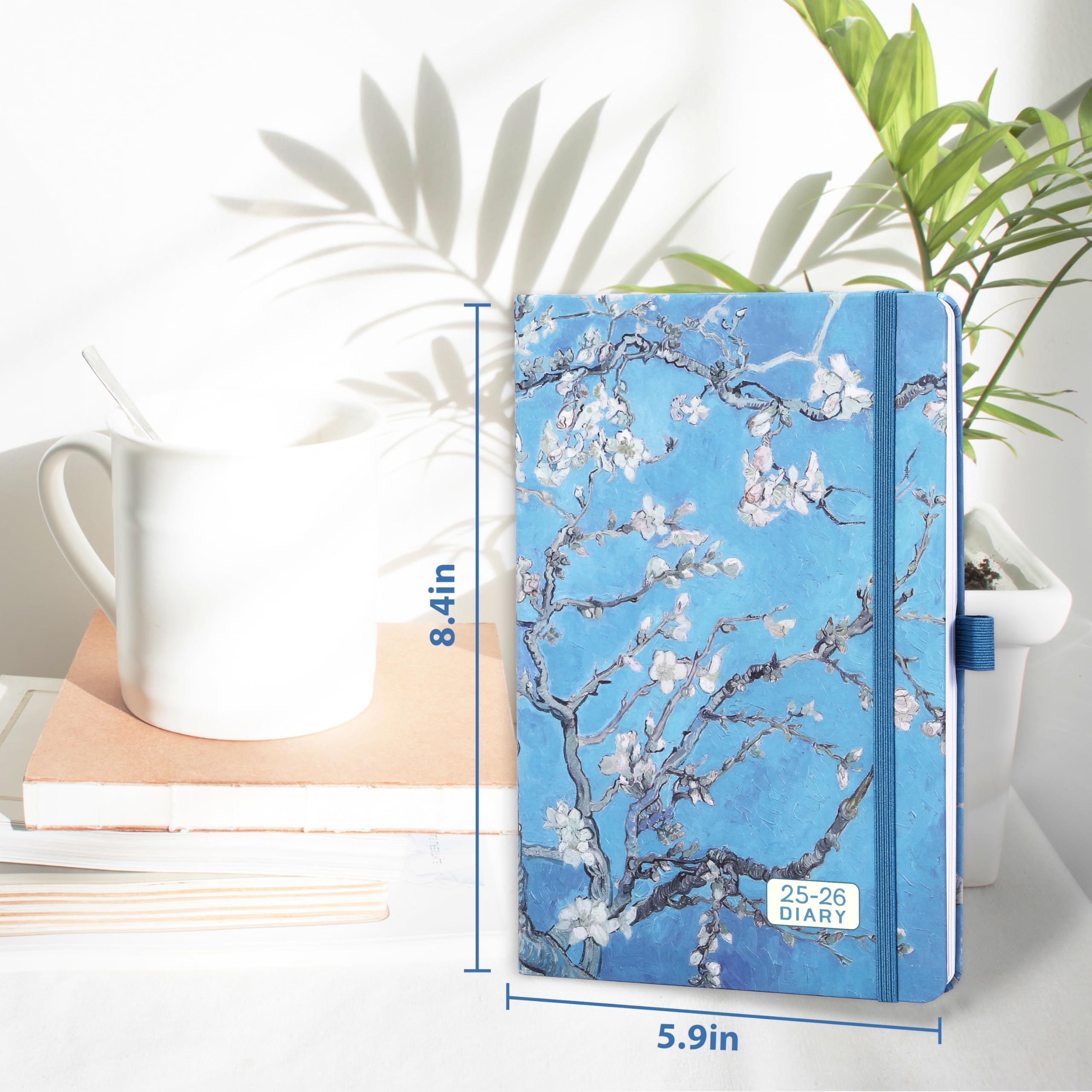 2025-2026 Academic Planner - A5 Weekly Diary from August 2025 to July 2026 | Daily Organizer with Floral Design | 8.4