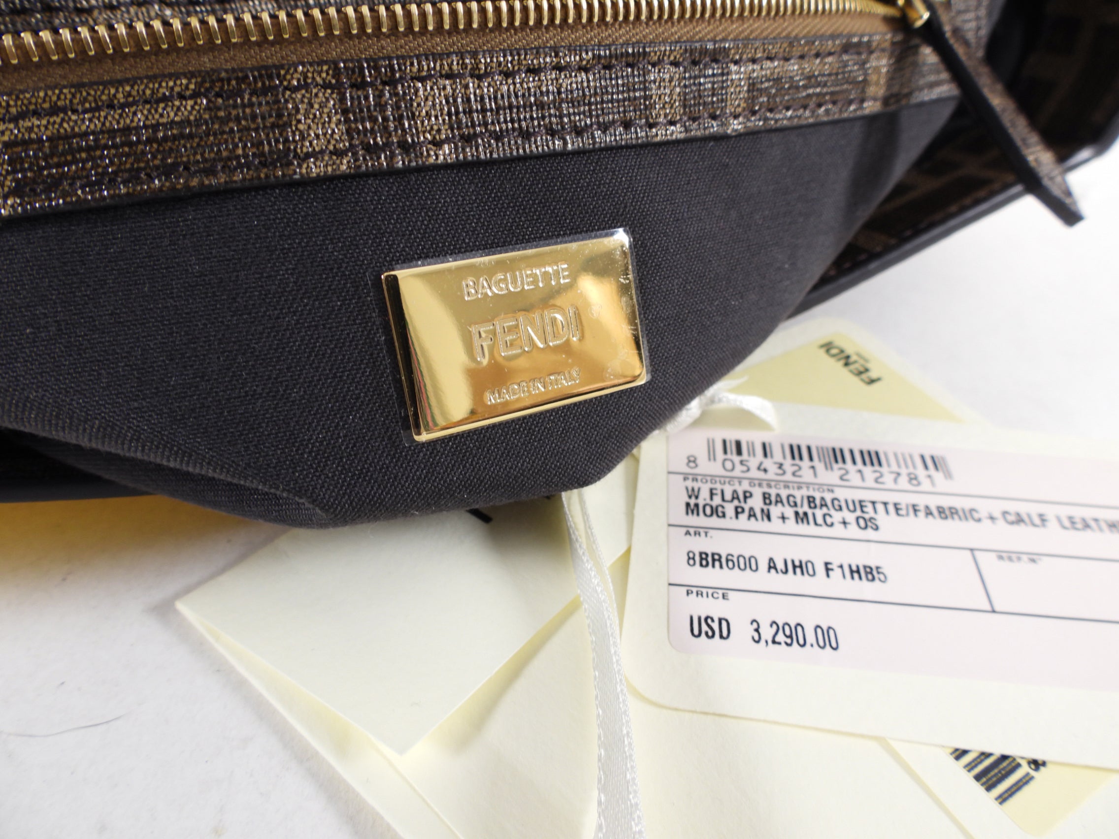 Fendi x Antonio Lopez Limited Edition FF Zucca Baguette Bag - Vintage Designer Shoulder Purse for Women | Perfect for Parties, Date Nights & Fashion Events