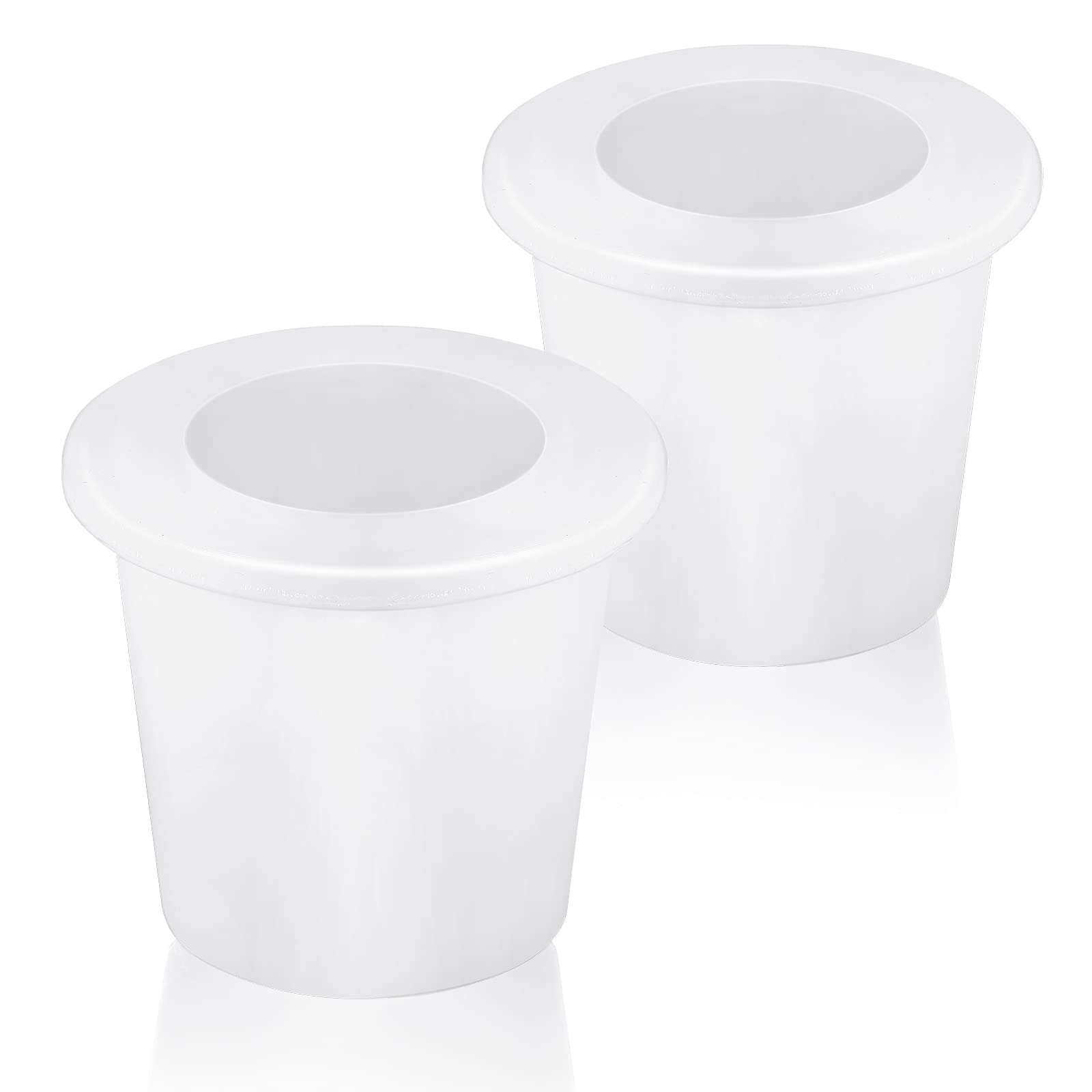 Outus Patio Table Umbrella Hole Ring - 2 Pack Transparent Umbrella Cone Wedge Plug & Stabilizer Sleeve for 2-2.5 Inch Table Holes & 1.5 Inch Poles | Perfect for Outdoor Dining, Poolside Lounging & Garden Furniture Stability