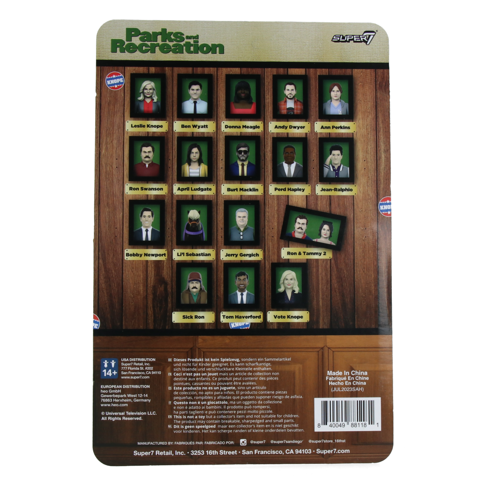 Leslie Knope (Campaign Trail) Parks and Recreation ReAction Figures Wave 4 - Collectible TV Show Action Figure for Fans, Display & Gift Idea