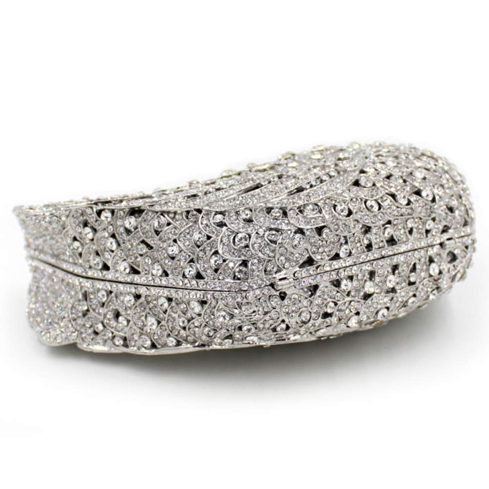 Luxury Rhinestone Women's Evening Clutch Purse with Chain - Elegant Wedding Party Handbag for Ladies - Perfect for Prom, Cocktail Parties & Special Occasions