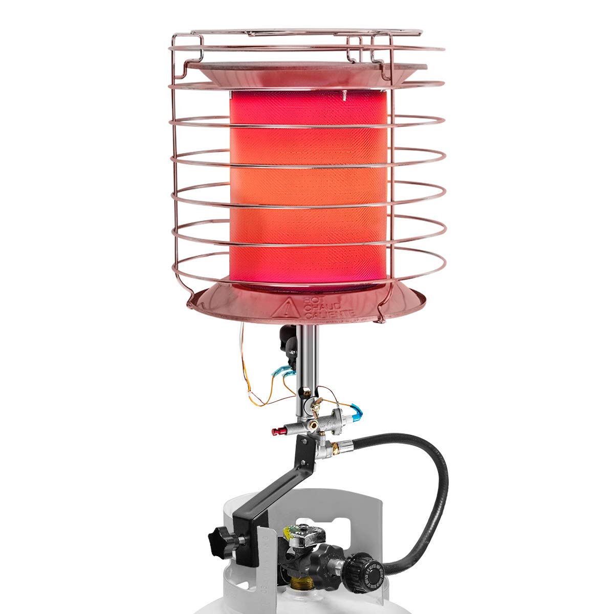 COSTWAY 42,000 BTU Portable Propane Heater with Auto Shut-Off & 360° Heat - Indoor/Outdoor Use for Patio, Garage, Camping & Workspaces | Safe Heating Solution