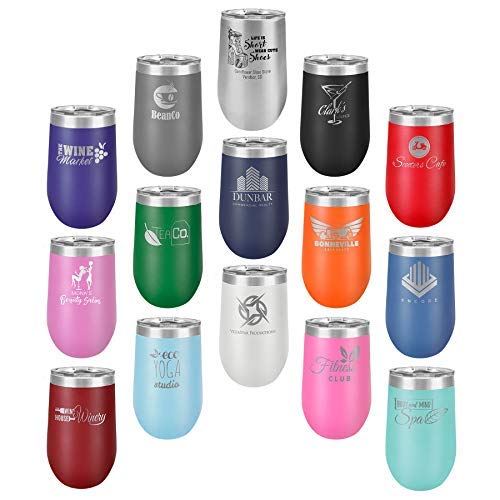 HIPPIE MOM Orange 16 oz Insulated Wine Tumbler with Lid - Laser Engraved Funny Quotes | Perfect Mother's Day Gift for Hippie Moms | Great for Coffee, Wine & Cocktails | OnlyGifts.com