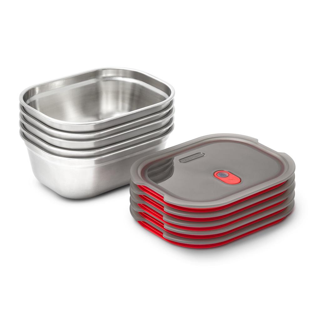 Premium Stainless Steel Lunch Box - Black + Blum Medium Size | Eco-Friendly, Leak-Proof Food Container for Work, School & Outdoor Activities