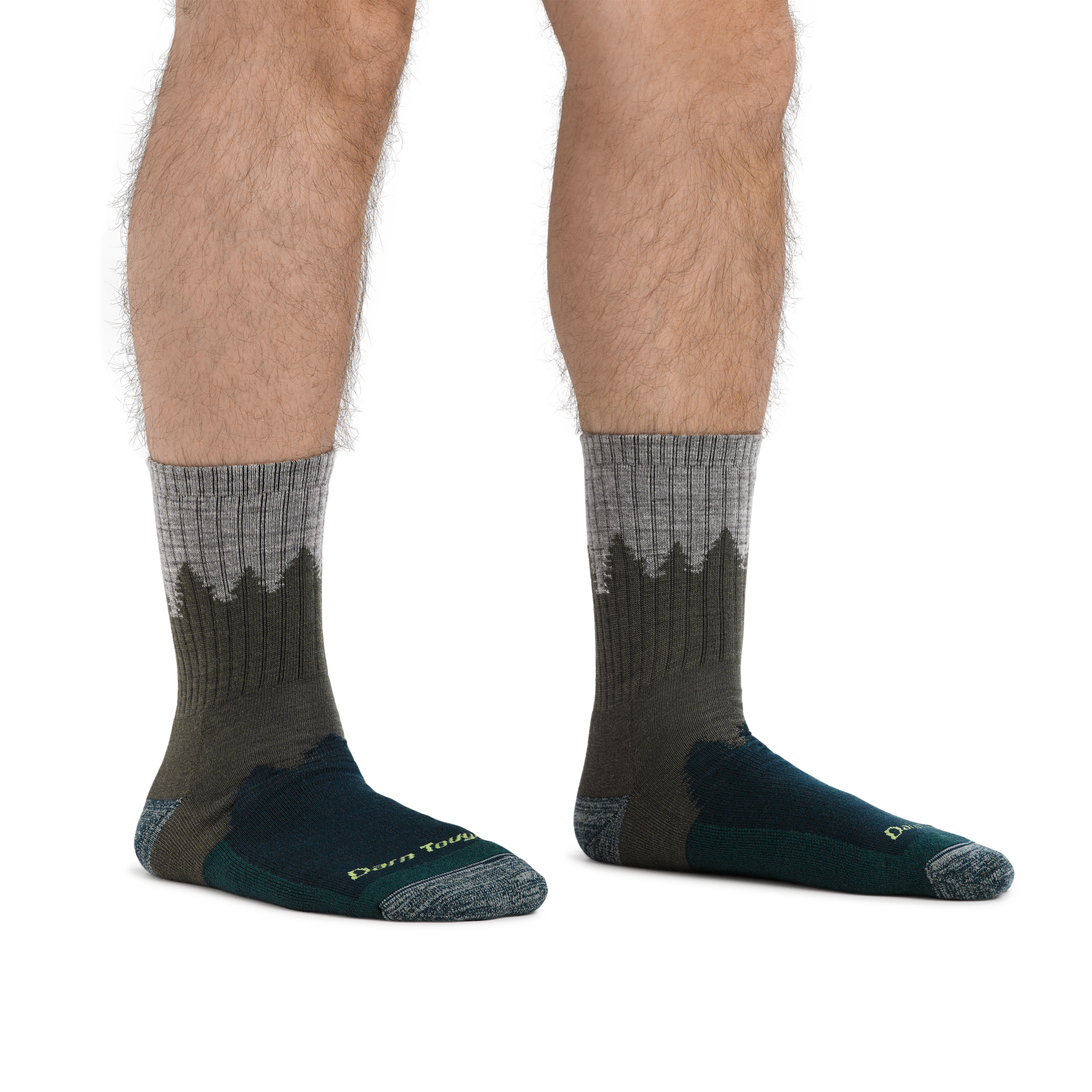 Darn Tough 1974 No. 2 Micro Crew Midweight Cushion Socks for Men - Hiking, Running & Outdoor Activities