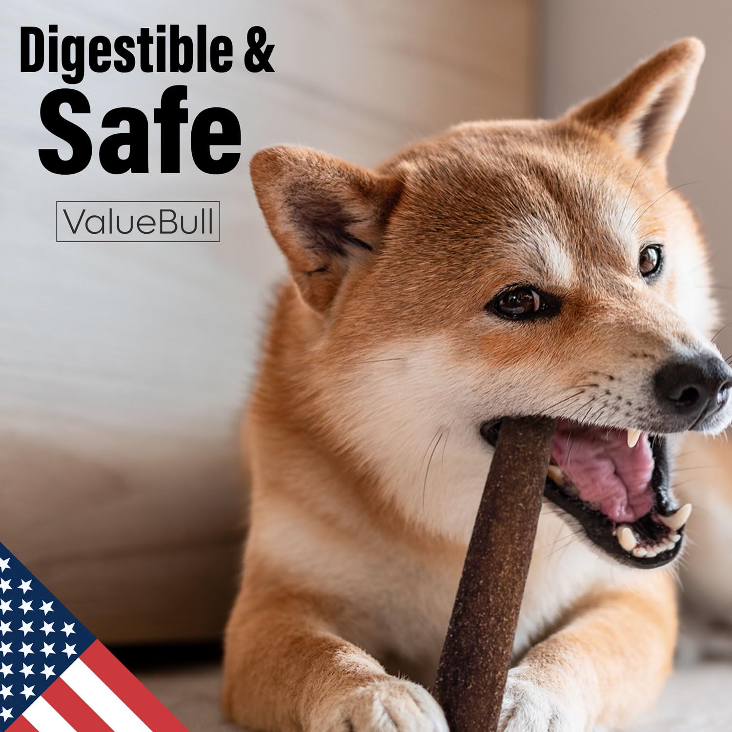 Premium USA Collagen Sticks for Dogs - Natural & Safe Single Ingredient Chews, 12 Inch Jumbo Size (50 Count Bulk Pack) | Healthy Alternative to Bully Sticks & Rawhide | Supports Hip & Joint Health, Skin & Coat Care | Perfect for Aggressive Chewers, Training Rewards & Dental Hygiene