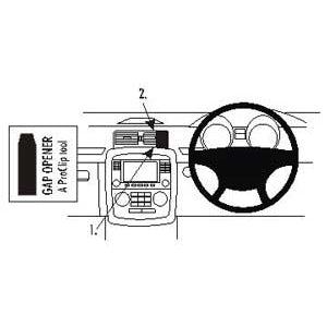 ClicOn No Holes Center Dash Mount for Mercedes Benz R Class (2006-2014) - Perfect for GPS, Phone & Dash Cam Installation