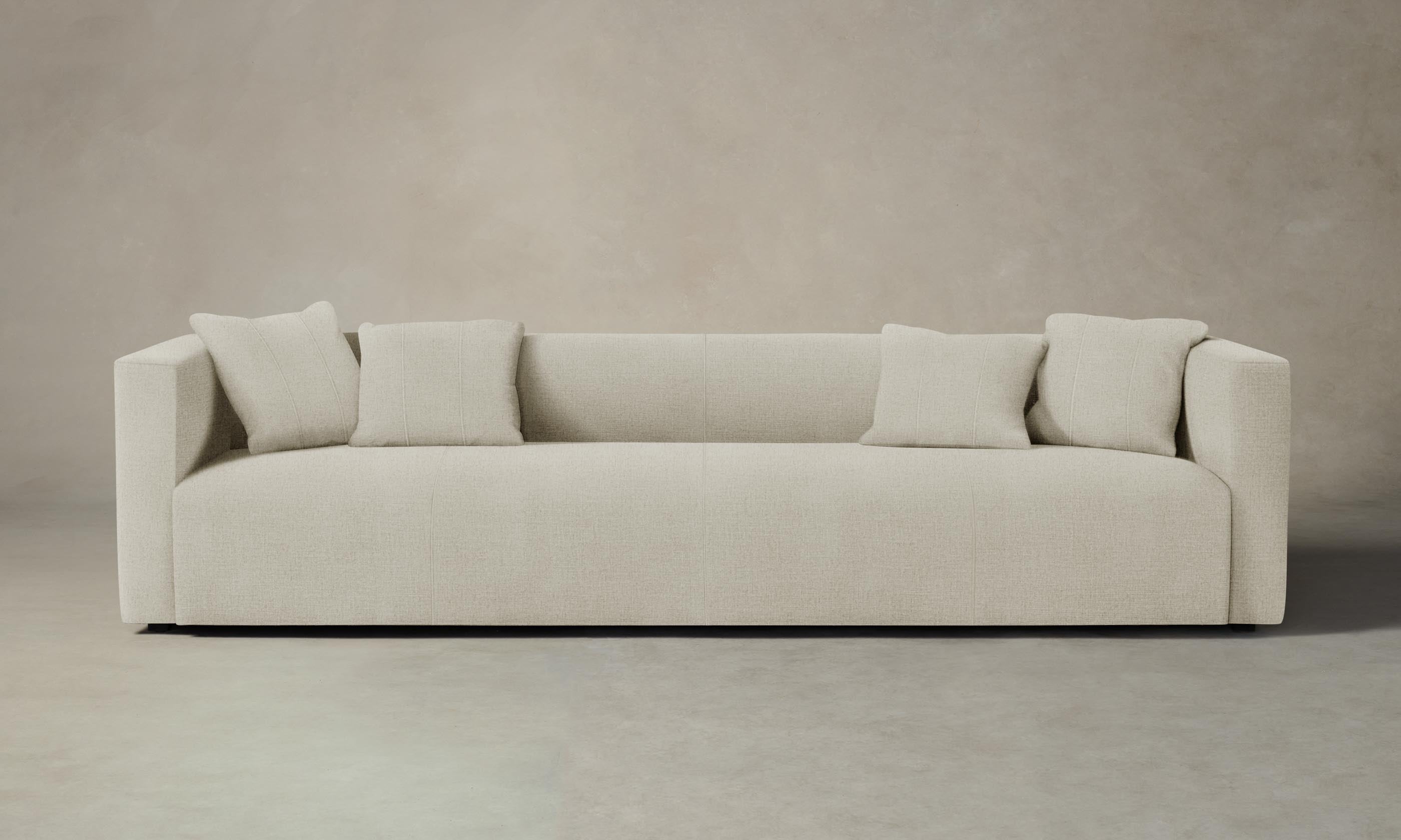 The Breuer Sofa - Modern Performance Mélange Weave Shell - Perfect for Living Rooms, Offices & Contemporary Spaces