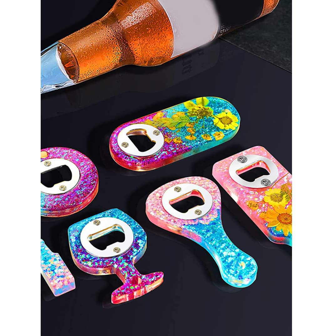 Premium Silicone Resin Mold Opener - Corkscrew & Bottle Opener for Beer, Wine & DIY Crafts - Perfect for Home Brewing, Resin Art Projects & Bar Accessories