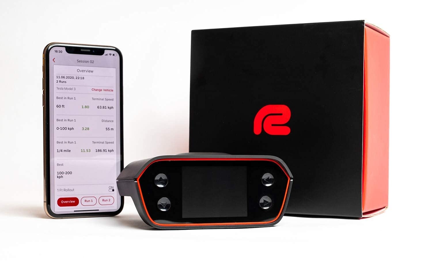 RaceBox Pro GPS 10Hz Lap Timer & Accelerometer - High Precision 0-100 Drag Meter with Mobile App for Motorsports, Track Racing & Performance Testing