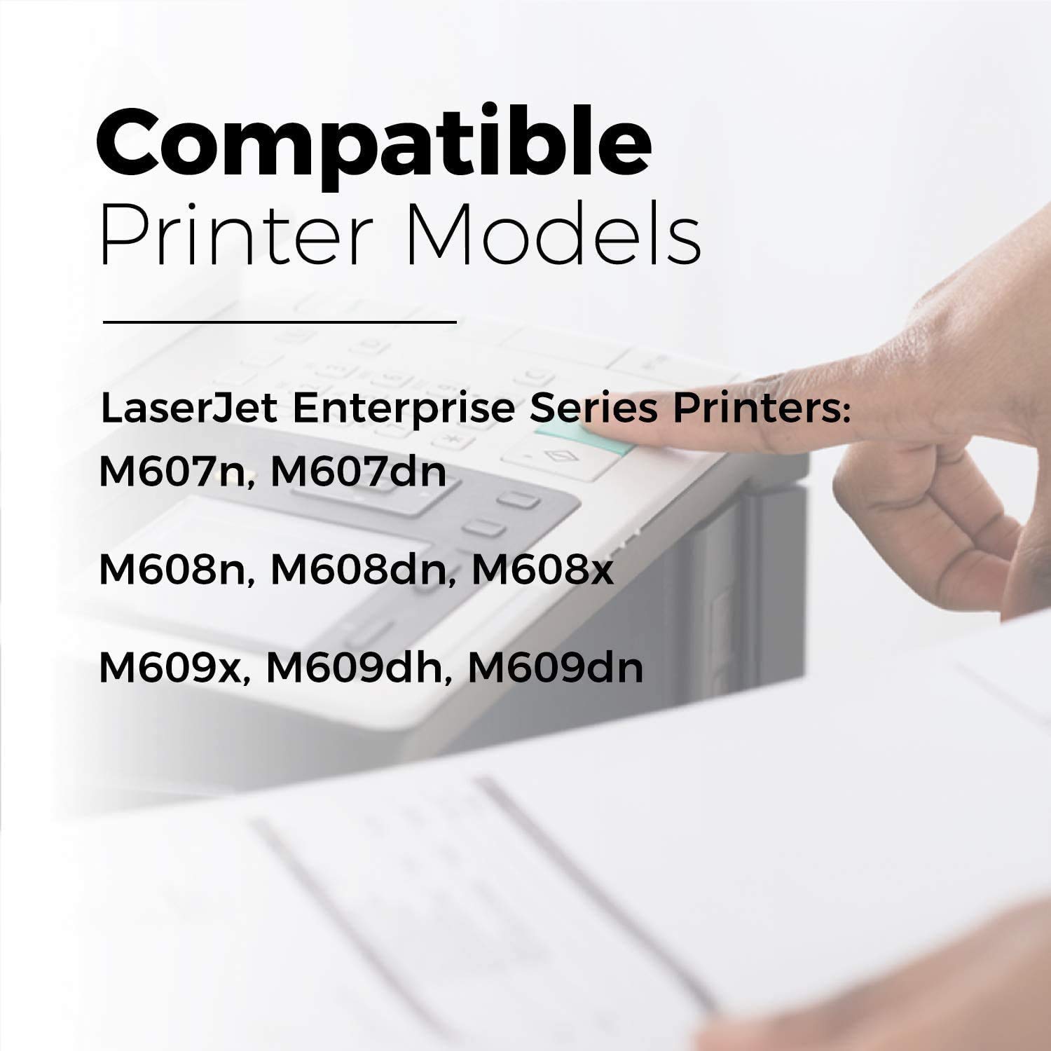 myCartridge 37A Compatible Toner Cartridge Replacement for HP 37A/CF237A/37X/CF237X - Works with HP LaserJet Enterprise M607n/M607dn/M608dn/M680n/M608x/M609d/M609dh/M609dn Printers - High-Yield Black Toner for Office & Business Printing Needs