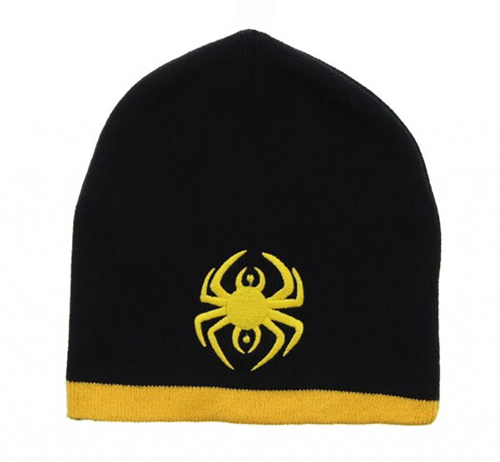 Milani Black Spider Embroidery Beanie Skull Cap - Warm Winter Hat for Men & Women - Perfect for Outdoor Activities, Sports, and Casual Wear