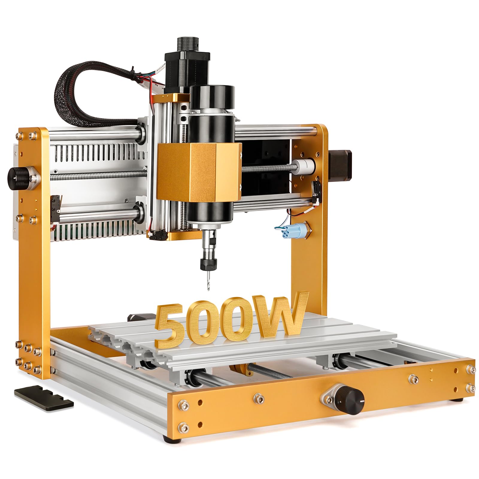 500W CNC Router Machine 3018 Pro MAX - 3-Axis All-Metal Engraving & Cutting Machine for Wood, Acrylic, MDF, Nylon, Carbon Fiber | DIY Woodworking, Sign Making, Jewelry Crafting, PCB Milling & Metal Engraving Projects