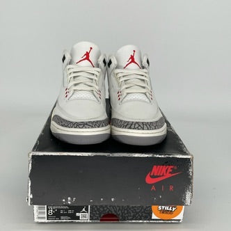 Original Air Jordan 3 Retro 'White Cement Reimagined' Men's Basketball Shoes - Size 8 (DN3707-100) | Authentic Retro Sneakers for Streetwear & Basketball Enthusiasts