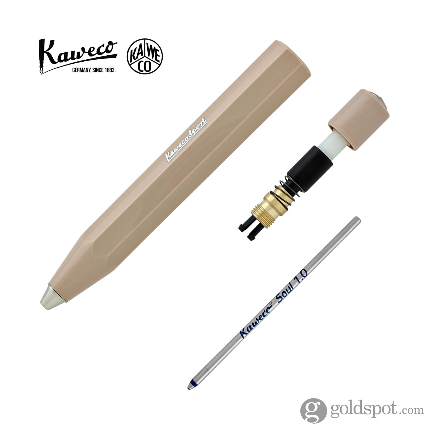 Kaweco Skyline Sport Ballpoint Pen - Macchiato Color | Premium Writing Instrument for Office, School & Travel | Stylish & Compact Design for Everyday Carry