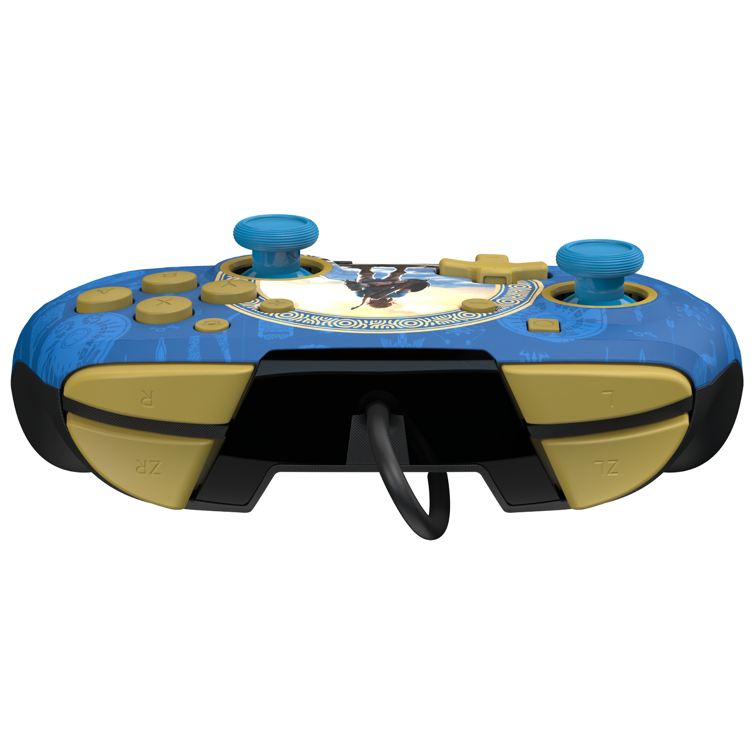 Nintendo Switch Hyrule Blue REMATCH Controller - Wireless Pro Gamepad for Nintendo Switch & OLED - Ergonomic Design for Long Gaming Sessions - Perfect for Zelda Fans & Multiplayer Gaming