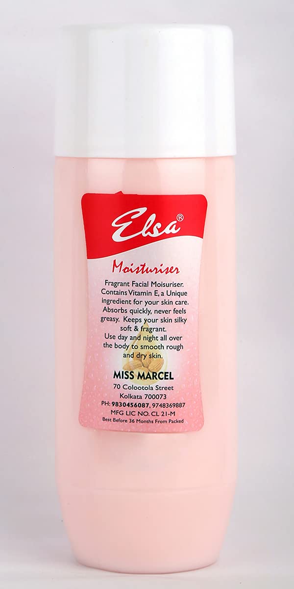 Elsa Moisturizer with Almond Oil & Vitamin E - 500g Hydrating Cream for Dry Skin - Perfect for Daily Face & Body Care, Nighttime Routine & Winter Skincare