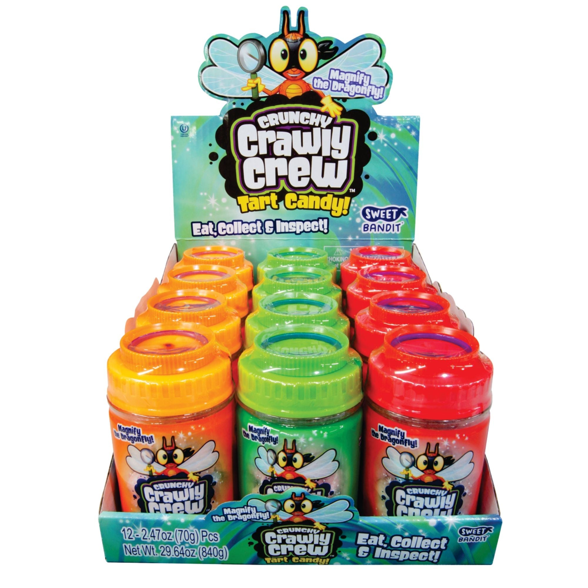 Kidsmania Crunchy Crawly Crew - 12ct Bug-Shaped Snacks Box | Fun & Healthy Kids Snacks for School, Parties & Outdoor Adventures