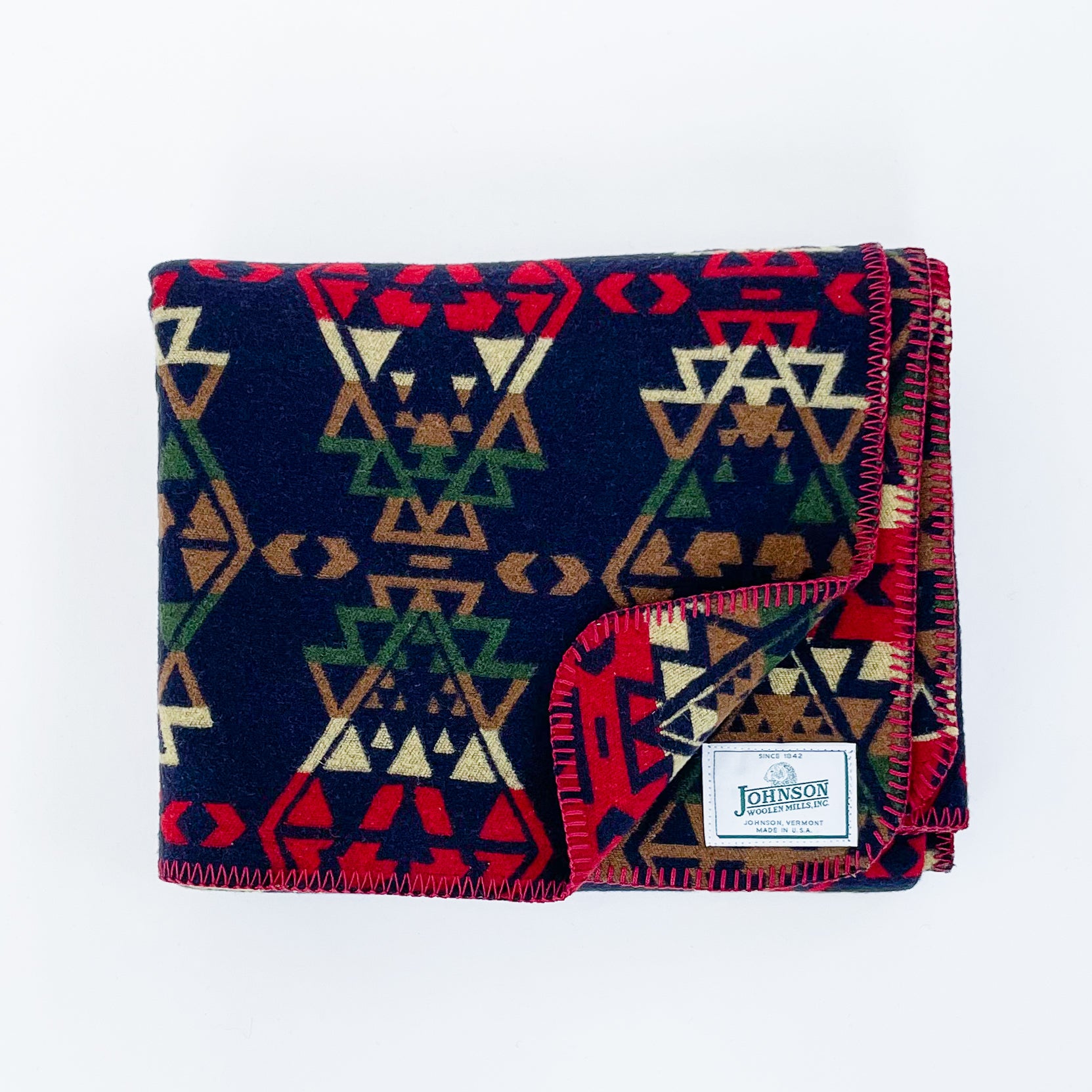 Norris Wool Throw Blanket - Soft & Warm Indian Print Design - Perfect for Sofa, Bed & Cozy Home Decor