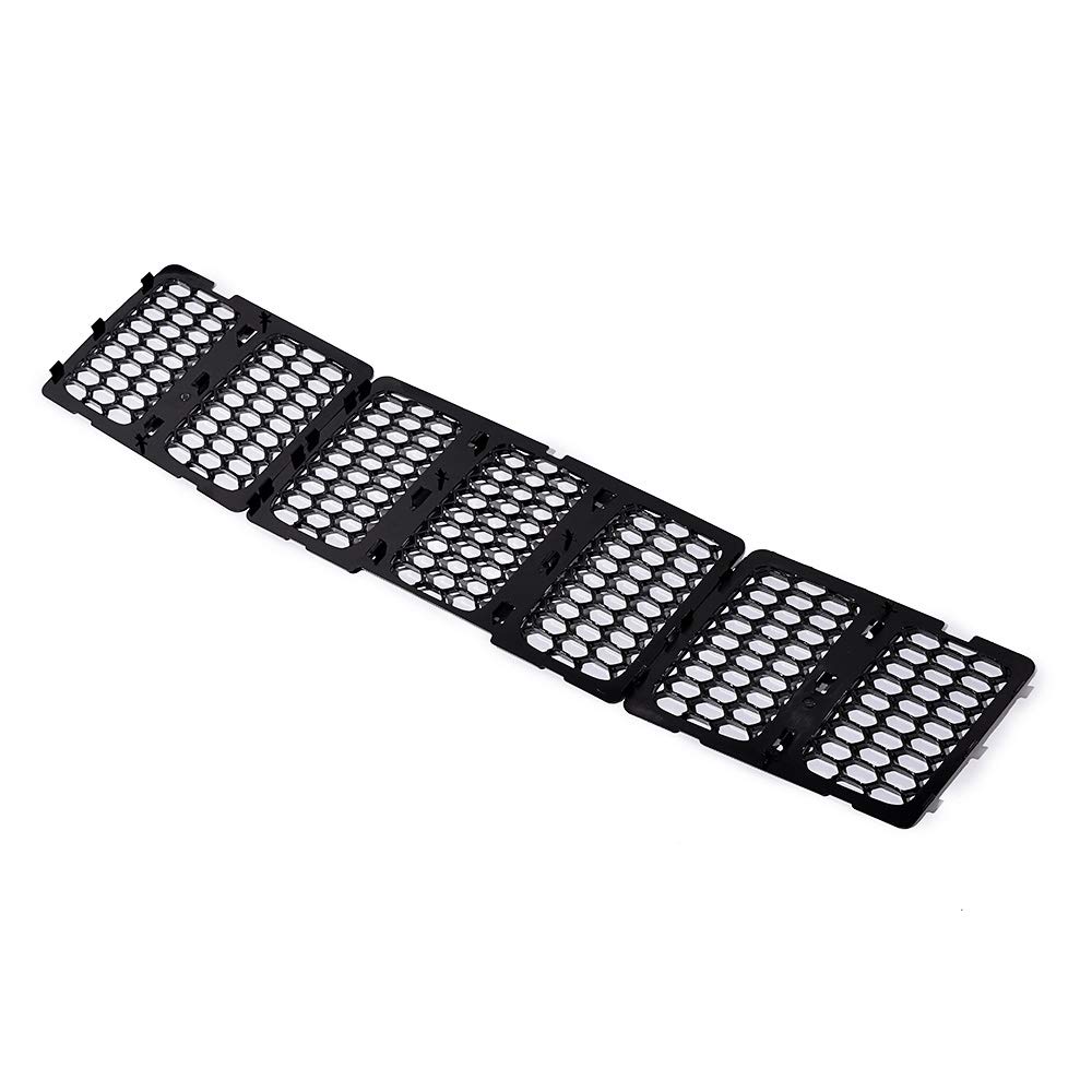 Astra Depot 7PCS Black Honeycomb Mesh Grill Insert for 2014-2016 Jeep Grand Cherokee - Front Bumper Replacement & Off-Road Style Upgrade | Perfect for Customization & Off-Road Adventures