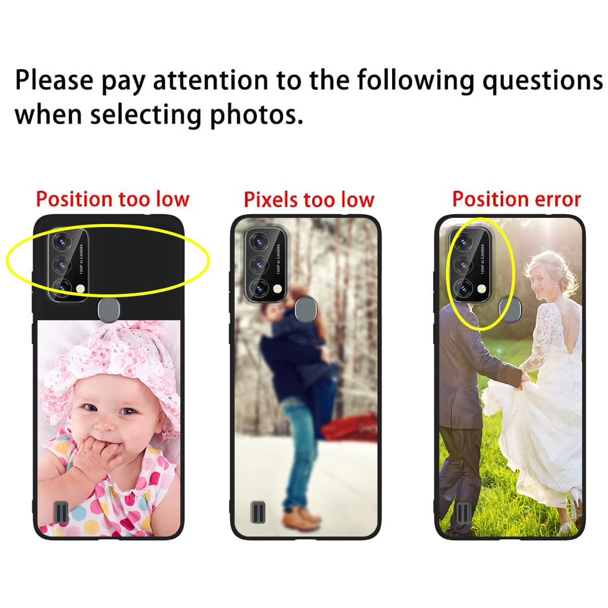 Custom Blackview A50 Phone Case with Personalized Picture - Shockproof Silicone Protective Cover, Soft Candy Design for Birthday & Mother's Day Gifts - Perfect for Everyday Protection and Special Occasions
