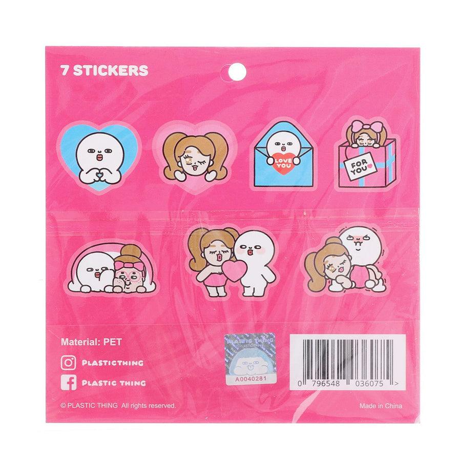 FATTY Plastic Thing Sticker Pack (B) - Cute Kawaii Vinyl Decals for Laptops, Water Bottles & DIY Crafts