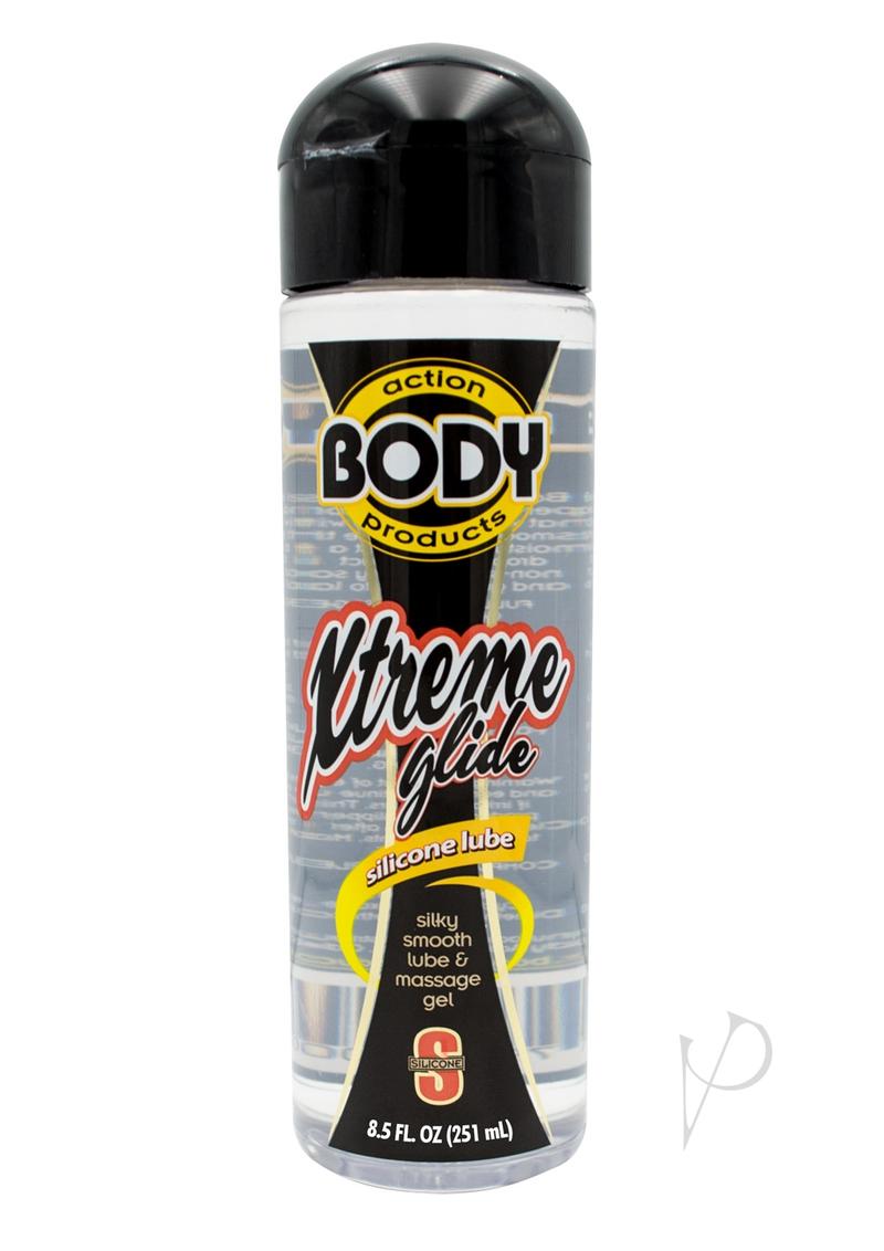 Body Action Extreme Glide Silicone Lubricant 8.5 oz - Long Lasting Personal Lubricant for Men & Women - Perfect for Massage, Intimacy & Sensual Use