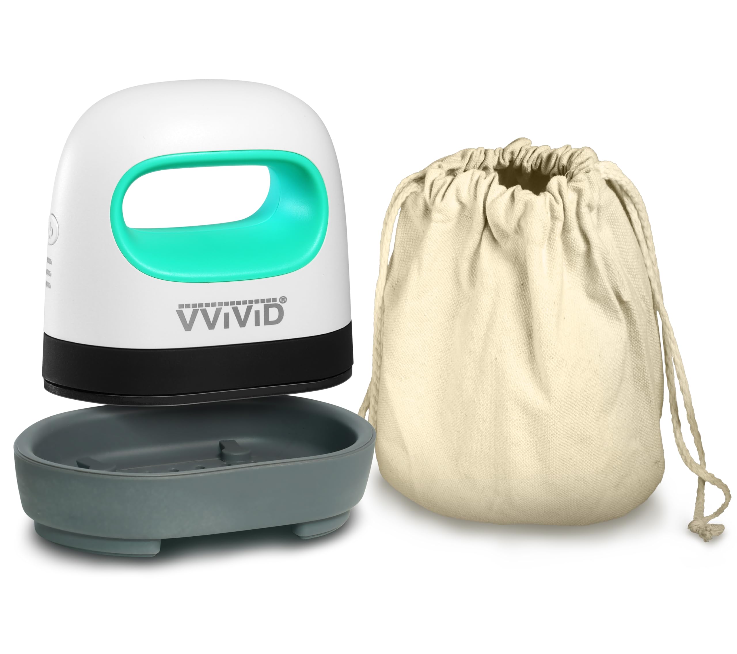 VViViD Ultra Compact Mini Heat Press Machine (4.17” x 2.44”) for HTV, T-Shirts, Clothes - Portable & Lightweight Heat Transfer Vinyl Press for DIY Crafts, Custom Apparel, and Small Projects at Home or On-The-Go