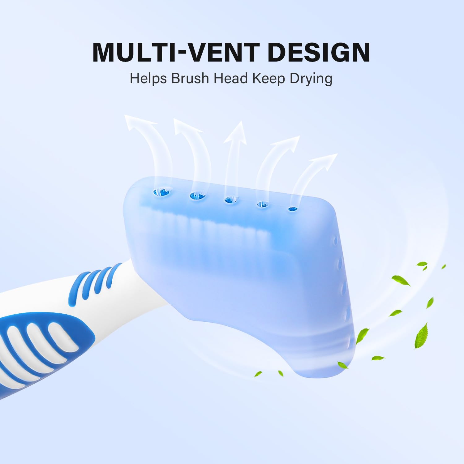 Anbbas Silicone Denture Brush Cover - Fits Most Denture Toothbrushes (2 Pack) - Hygienic Protection for Denture Cleaning & Travel Storage