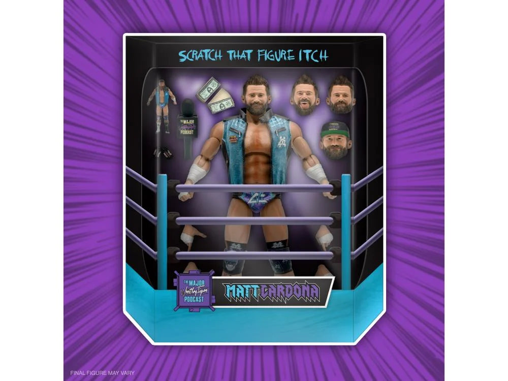 Major Wrestling Figure Podcast ULTIMATES! Matt Cardona Action Figure - Collectible Wrestling Memorabilia for Fans & Enthusiasts - Perfect for Display, Gifts, and Wrestling-Themed Events