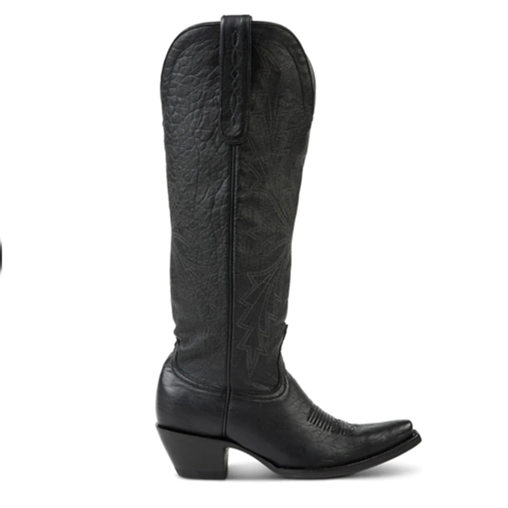 Allen Boots Cassidy Black Tall Soft Leather Pointed Toe Boots for Women - Stylish & Comfortable Knee High Boots for Fall, Winter & Casual Outfits