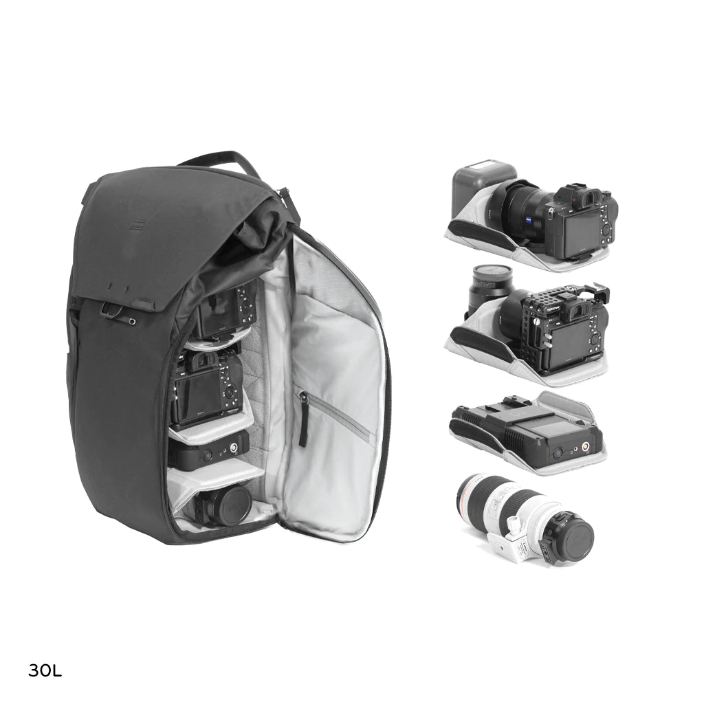 Peak Design Everyday Backpack V2 30L - Durable Camera & Travel Backpack for Photographers & Commuters - Waterproof Laptop Bag with Customizable Dividers - Perfect for Work, Hiking & Urban Adventures