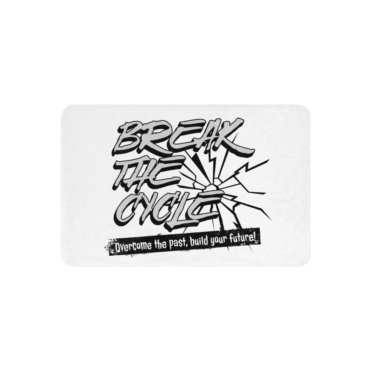 Break the Cycle Sherpa Blanket - Ultra Soft & Warm Reversible Fleece Throw for Couch, Bed & Travel - Cozy Home Decor & Perfect Gift for Winter