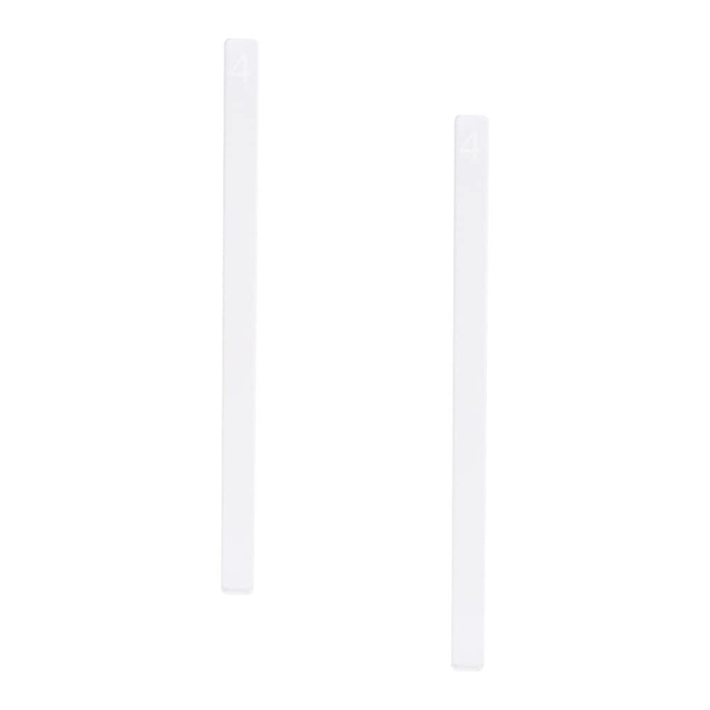 2-Piece Acrylic Biscuit Dough Ruler Set - Cookie Thickness Measuring Tool for Baking, Perfect for Evenly Rolling Pastry, Pie Crust & Cookie Dough - Essential Baking Accessories for Home Bakers & Professional Chefs
