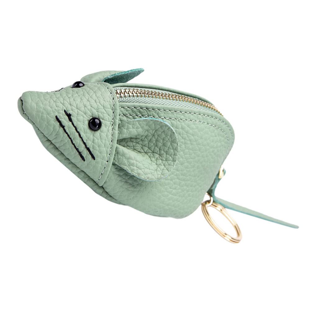 Beaupretty Rustic Leather Zip Around Wallet for Women - Small Coin Purse with Zipper, Cute Animal Print Cash Pouch, Green Change Holder Bag - Perfect for Travel, Shopping, and Everyday Use
